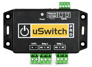 uSwitch Pro - User Customizable Ethernet GPIO Inputs with Control at the Push of any Button